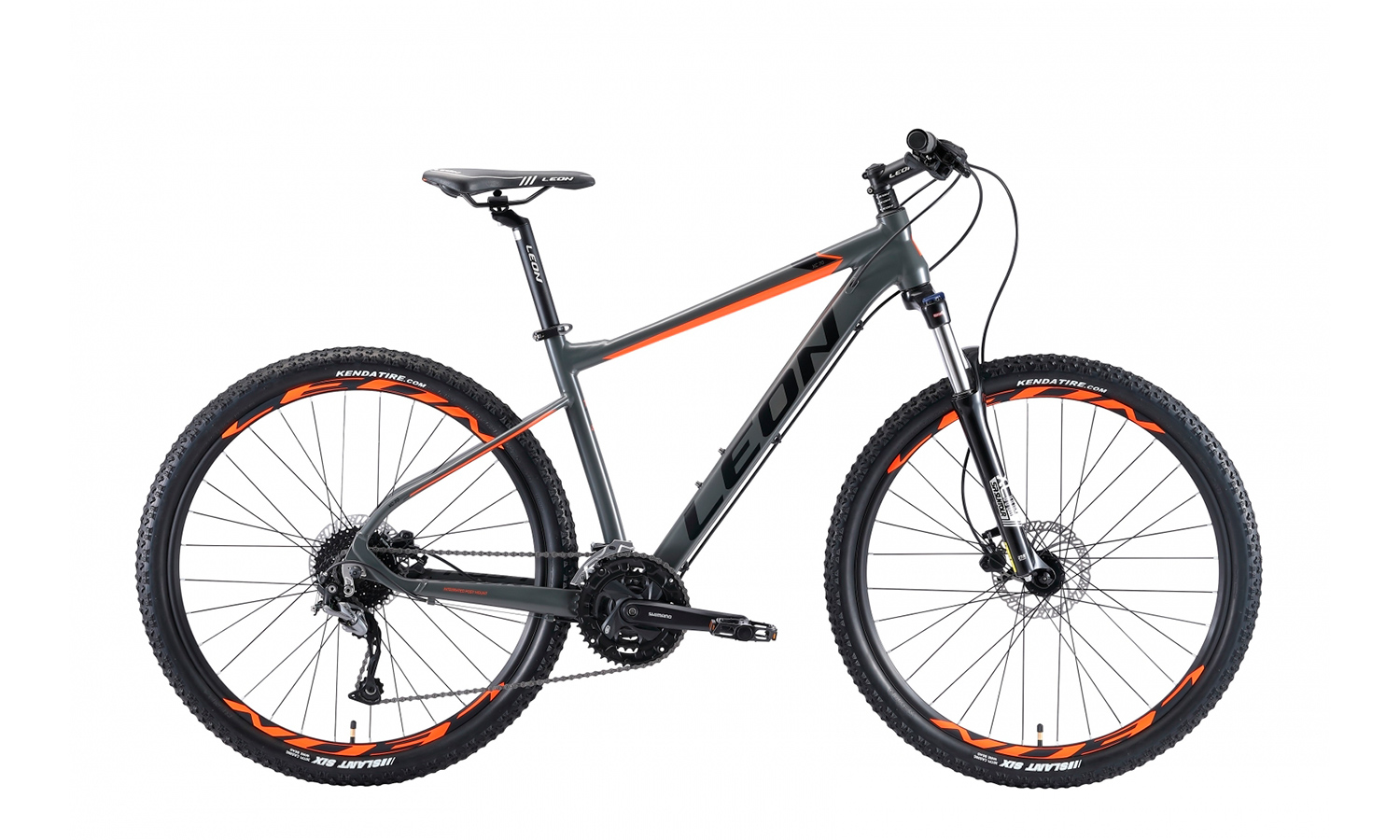Велосипед 27.5" Leon XC-70 AM HDD (2019) 2019 Серо-оранжевый